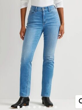 Eddie Bauer Venture Stretch High-Rise Slim Straight Leg creek Jeans NEW NWT